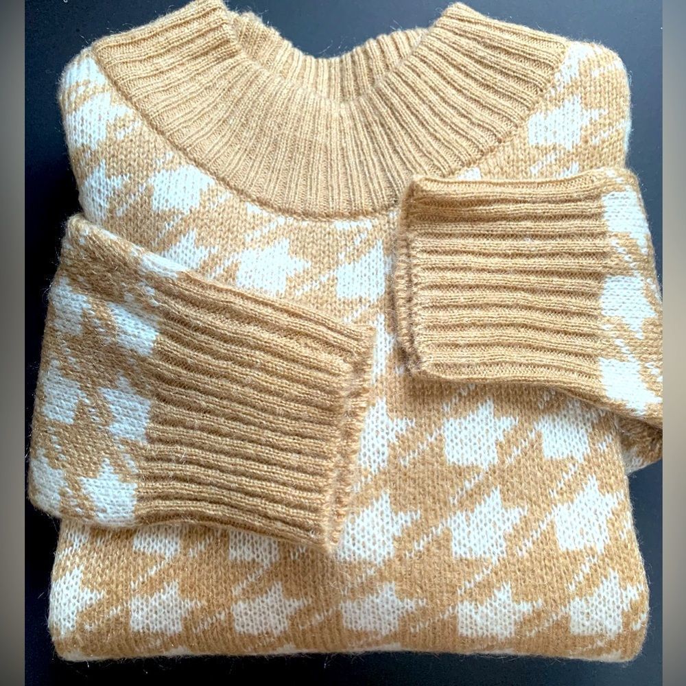 Cleo Petites XL Super Soft Houndstooth Sweater
